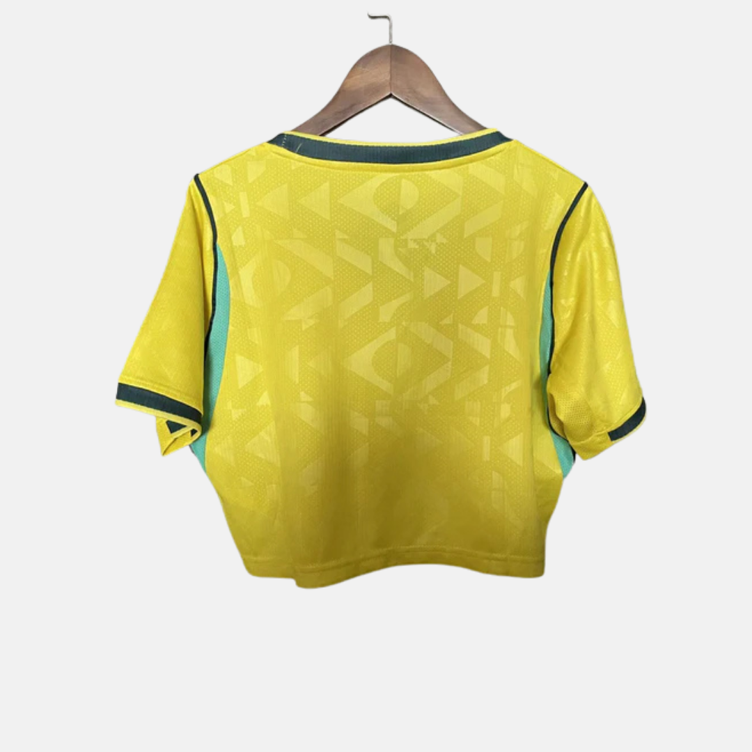 Camisa Feminina Cropped Seleção Brasileira 2026 Home