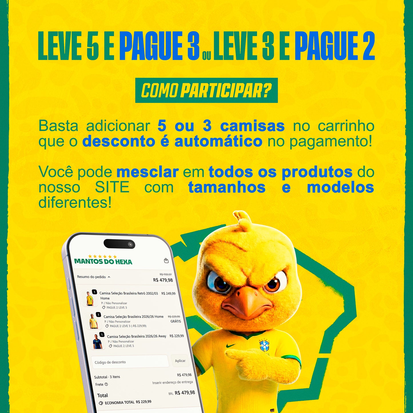 Camisa Seleção Brasileira 2026 Home